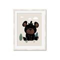 Picture of Cute black bear  _GroupedProduct_Rectangle_Portrait_Mini_ _GroupedProduct_Rectangle_Portrait_Framed_Matted_
