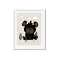 Picture of Cute black bear  _GroupedProduct_Rectangle_Portrait_Mini_ _GroupedProduct_Rectangle_Portrait_Framed_Matted_