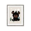 Picture of Cute black bear  _GroupedProduct_Rectangle_Portrait_Mini_ _GroupedProduct_Rectangle_Portrait_Framed_Matted_