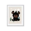 Picture of Cute black bear  _GroupedProduct_Rectangle_Portrait_Mini_ _GroupedProduct_Rectangle_Portrait_Framed_Matted_