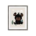 Picture of Cute black bear  _GroupedProduct_Rectangle_Portrait_Mini_ _GroupedProduct_Rectangle_Portrait_Framed_Matted_