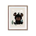 Picture of Cute black bear  _GroupedProduct_Rectangle_Portrait_Mini_ _GroupedProduct_Rectangle_Portrait_Framed_Matted_