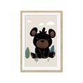 Picture of Cute black bear  _GroupedProduct_Rectangle_Portrait_Mini_ _GroupedProduct_Rectangle_Portrait_Framed_Matted_