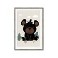 Picture of Cute black bear  _GroupedProduct_Rectangle_Portrait_Mini_ _GroupedProduct_Rectangle_Portrait_Framed_Matted_