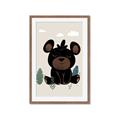 Picture of Cute black bear  _GroupedProduct_Rectangle_Portrait_Mini_ _GroupedProduct_Rectangle_Portrait_Framed_Matted_