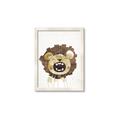 Picture of Roaring Lion cub _GroupedProduct_Rectangle_Portrait_Mini_ _GroupedProduct_Rectangle_Portrait_Framed_Matted_