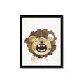 Picture of Roaring Lion cub _GroupedProduct_Rectangle_Portrait_Mini_ _GroupedProduct_Rectangle_Portrait_Framed_Matted_