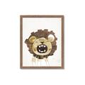 Picture of Roaring Lion cub _GroupedProduct_Rectangle_Portrait_Mini_ _GroupedProduct_Rectangle_Portrait_Framed_Matted_