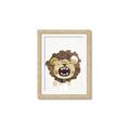 Picture of Roaring Lion cub _GroupedProduct_Rectangle_Portrait_Mini_ _GroupedProduct_Rectangle_Portrait_Framed_Matted_