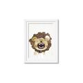 Picture of Roaring Lion cub _GroupedProduct_Rectangle_Portrait_Mini_ _GroupedProduct_Rectangle_Portrait_Framed_Matted_