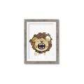 Picture of Roaring Lion cub _GroupedProduct_Rectangle_Portrait_Mini_ _GroupedProduct_Rectangle_Portrait_Framed_Matted_
