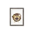 Picture of Roaring Lion cub _GroupedProduct_Rectangle_Portrait_Mini_ _GroupedProduct_Rectangle_Portrait_Framed_Matted_