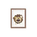 Picture of Roaring Lion cub _GroupedProduct_Rectangle_Portrait_Mini_ _GroupedProduct_Rectangle_Portrait_Framed_Matted_