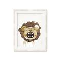 Picture of Roaring Lion cub _GroupedProduct_Rectangle_Portrait_Mini_ _GroupedProduct_Rectangle_Portrait_Framed_Matted_