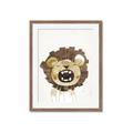 Picture of Roaring Lion cub _GroupedProduct_Rectangle_Portrait_Mini_ _GroupedProduct_Rectangle_Portrait_Framed_Matted_