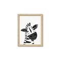 Picture of Smiling Zebra _GroupedProduct_Rectangle_Portrait_Mini_ _GroupedProduct_Rectangle_Portrait_Framed_Matted_