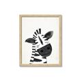 Picture of Smiling Zebra _GroupedProduct_Rectangle_Portrait_Mini_ _GroupedProduct_Rectangle_Portrait_Framed_Matted_