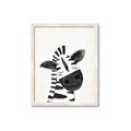 Picture of Smiling Zebra _GroupedProduct_Rectangle_Portrait_Mini_ _GroupedProduct_Rectangle_Portrait_Framed_Matted_