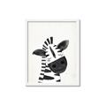 Picture of Smiling Zebra _GroupedProduct_Rectangle_Portrait_Mini_ _GroupedProduct_Rectangle_Portrait_Framed_Matted_
