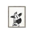 Picture of Smiling Zebra _GroupedProduct_Rectangle_Portrait_Mini_ _GroupedProduct_Rectangle_Portrait_Framed_Matted_