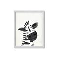 Picture of Smiling Zebra _GroupedProduct_Rectangle_Portrait_Mini_ _GroupedProduct_Rectangle_Portrait_Framed_Matted_