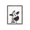 Picture of Smiling Zebra _GroupedProduct_Rectangle_Portrait_Mini_ _GroupedProduct_Rectangle_Portrait_Framed_Matted_
