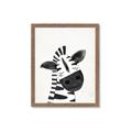 Picture of Smiling Zebra _GroupedProduct_Rectangle_Portrait_Mini_ _GroupedProduct_Rectangle_Portrait_Framed_Matted_