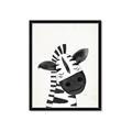 Picture of Smiling Zebra _GroupedProduct_Rectangle_Portrait_Mini_ _GroupedProduct_Rectangle_Portrait_Framed_Matted_