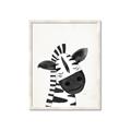 Picture of Smiling Zebra _GroupedProduct_Rectangle_Portrait_Mini_ _GroupedProduct_Rectangle_Portrait_Framed_Matted_