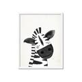 Picture of Smiling Zebra _GroupedProduct_Rectangle_Portrait_Mini_ _GroupedProduct_Rectangle_Portrait_Framed_Matted_