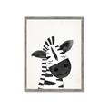 Picture of Smiling Zebra _GroupedProduct_Rectangle_Portrait_Mini_ _GroupedProduct_Rectangle_Portrait_Framed_Matted_