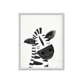 Picture of Smiling Zebra _GroupedProduct_Rectangle_Portrait_Mini_ _GroupedProduct_Rectangle_Portrait_Framed_Matted_