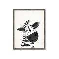 Picture of Smiling Zebra _GroupedProduct_Rectangle_Portrait_Mini_ _GroupedProduct_Rectangle_Portrait_Framed_Matted_