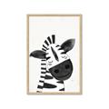 Picture of Smiling Zebra _GroupedProduct_Rectangle_Portrait_Mini_ _GroupedProduct_Rectangle_Portrait_Framed_Matted_