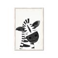 Picture of Smiling Zebra _GroupedProduct_Rectangle_Portrait_Mini_ _GroupedProduct_Rectangle_Portrait_Framed_Matted_