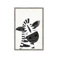 Picture of Smiling Zebra _GroupedProduct_Rectangle_Portrait_Mini_ _GroupedProduct_Rectangle_Portrait_Framed_Matted_
