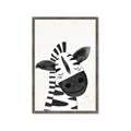 Picture of Smiling Zebra _GroupedProduct_Rectangle_Portrait_Mini_ _GroupedProduct_Rectangle_Portrait_Framed_Matted_