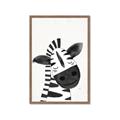 Picture of Smiling Zebra _GroupedProduct_Rectangle_Portrait_Mini_ _GroupedProduct_Rectangle_Portrait_Framed_Matted_