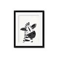 Picture of Smiling Zebra _GroupedProduct_Rectangle_Portrait_Mini_ _GroupedProduct_Rectangle_Portrait_Framed_Matted_