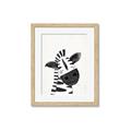 Picture of Smiling Zebra _GroupedProduct_Rectangle_Portrait_Mini_ _GroupedProduct_Rectangle_Portrait_Framed_Matted_