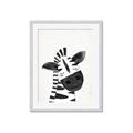Picture of Smiling Zebra _GroupedProduct_Rectangle_Portrait_Mini_ _GroupedProduct_Rectangle_Portrait_Framed_Matted_