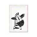 Picture of Smiling Zebra _GroupedProduct_Rectangle_Portrait_Mini_ _GroupedProduct_Rectangle_Portrait_Framed_Matted_