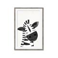 Picture of Smiling Zebra _GroupedProduct_Rectangle_Portrait_Mini_ _GroupedProduct_Rectangle_Portrait_Framed_Matted_