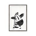 Picture of Smiling Zebra _GroupedProduct_Rectangle_Portrait_Mini_ _GroupedProduct_Rectangle_Portrait_Framed_Matted_