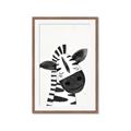 Picture of Smiling Zebra _GroupedProduct_Rectangle_Portrait_Mini_ _GroupedProduct_Rectangle_Portrait_Framed_Matted_