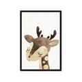 Picture of Blushing deer _GroupedProduct_Rectangle_Portrait_Mini_ _GroupedProduct_Rectangle_Portrait_Framed_Matted_