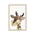 Picture of Blushing deer _GroupedProduct_Rectangle_Portrait_Mini_ _GroupedProduct_Rectangle_Portrait_Framed_Matted_