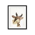 Picture of Blushing deer _GroupedProduct_Rectangle_Portrait_Mini_ _GroupedProduct_Rectangle_Portrait_Framed_Matted_