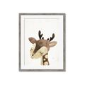 Picture of Blushing deer _GroupedProduct_Rectangle_Portrait_Mini_ _GroupedProduct_Rectangle_Portrait_Framed_Matted_