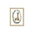 Picture of Palm Wreath Giraffe _GroupedProduct_Rectangle_Portrait_Mini_ _GroupedProduct_Rectangle_Portrait_Framed_Matted_